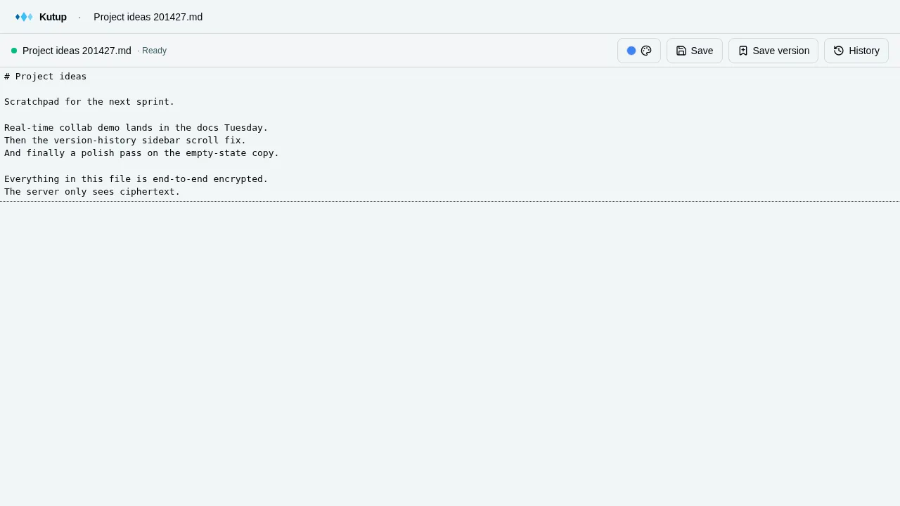 Notes editor